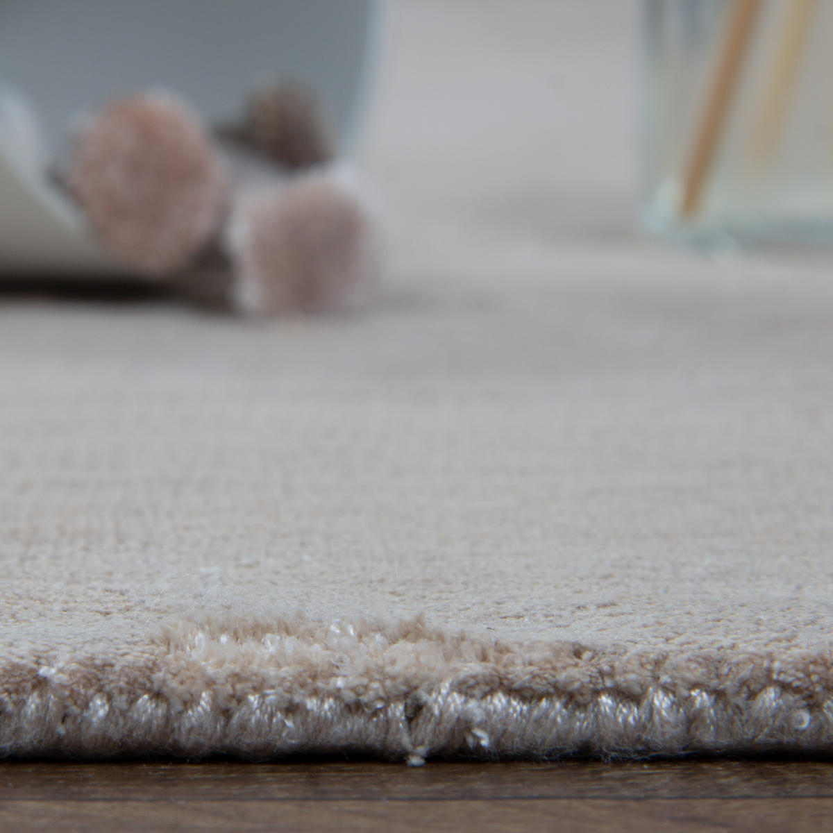 TEPPICH VISKOSE HANDGEWEBT BAMBOO 80/150 Beige - Beige, Naturmaterialien (80/150cm) - Consilio Concept