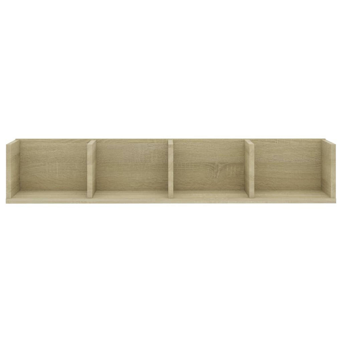 CD-WANDREGAL Sonoma-Eiche 100/18/18 Cm Holzwerkstoff - Beige, Holzwerkstoff (18/18/100cm) - vidaXL
