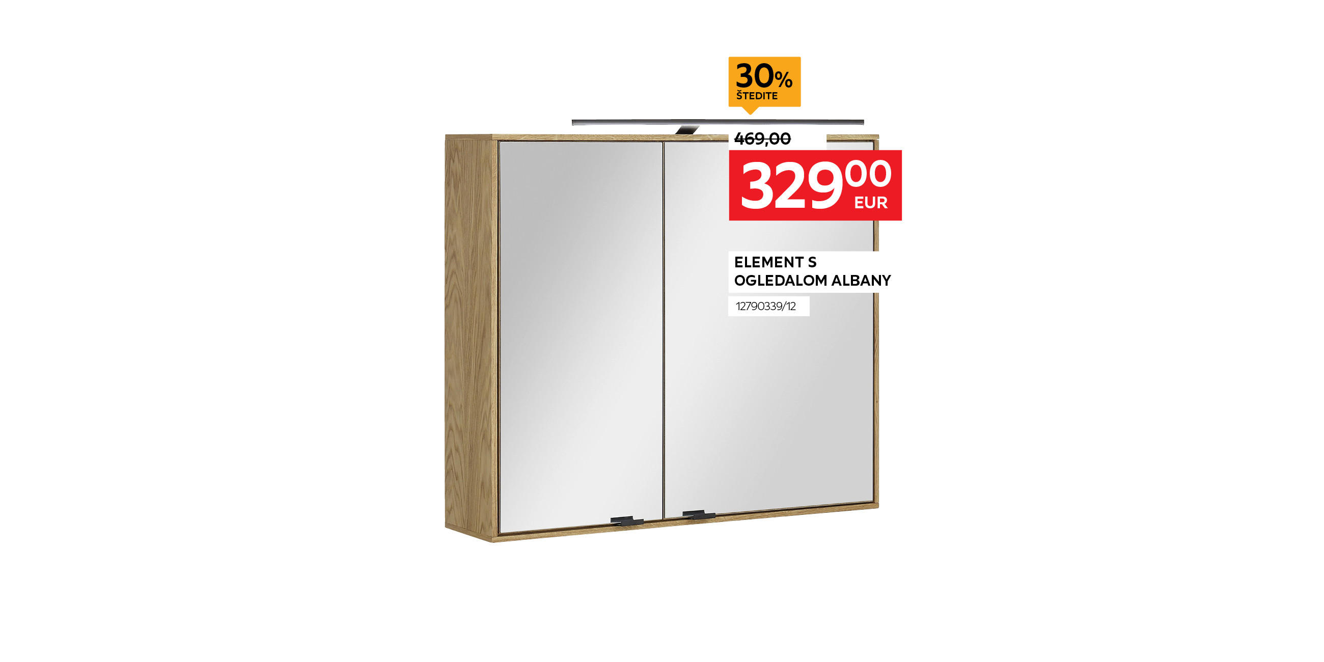 element s ogledalom Albany 12790339/12 umjesto 469,00 € nova cijena 329,00 € Štedite 30%