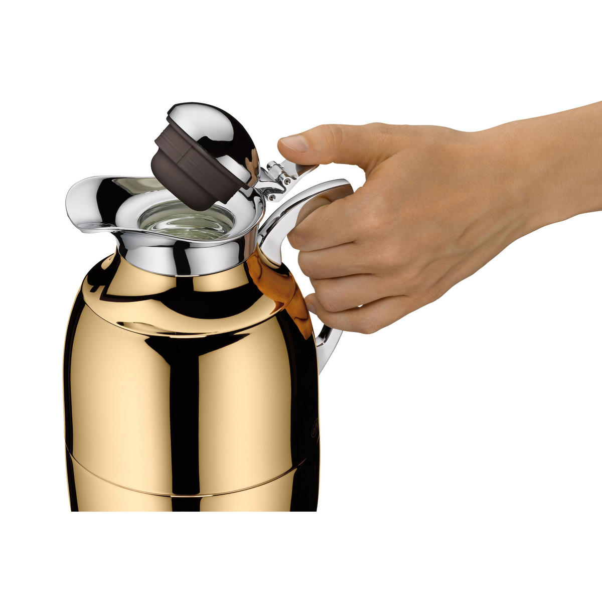 ISOLIERKANNE JUWEL s/s gold plated 1 L - Goldfarben, Metall (1L) - Alfi