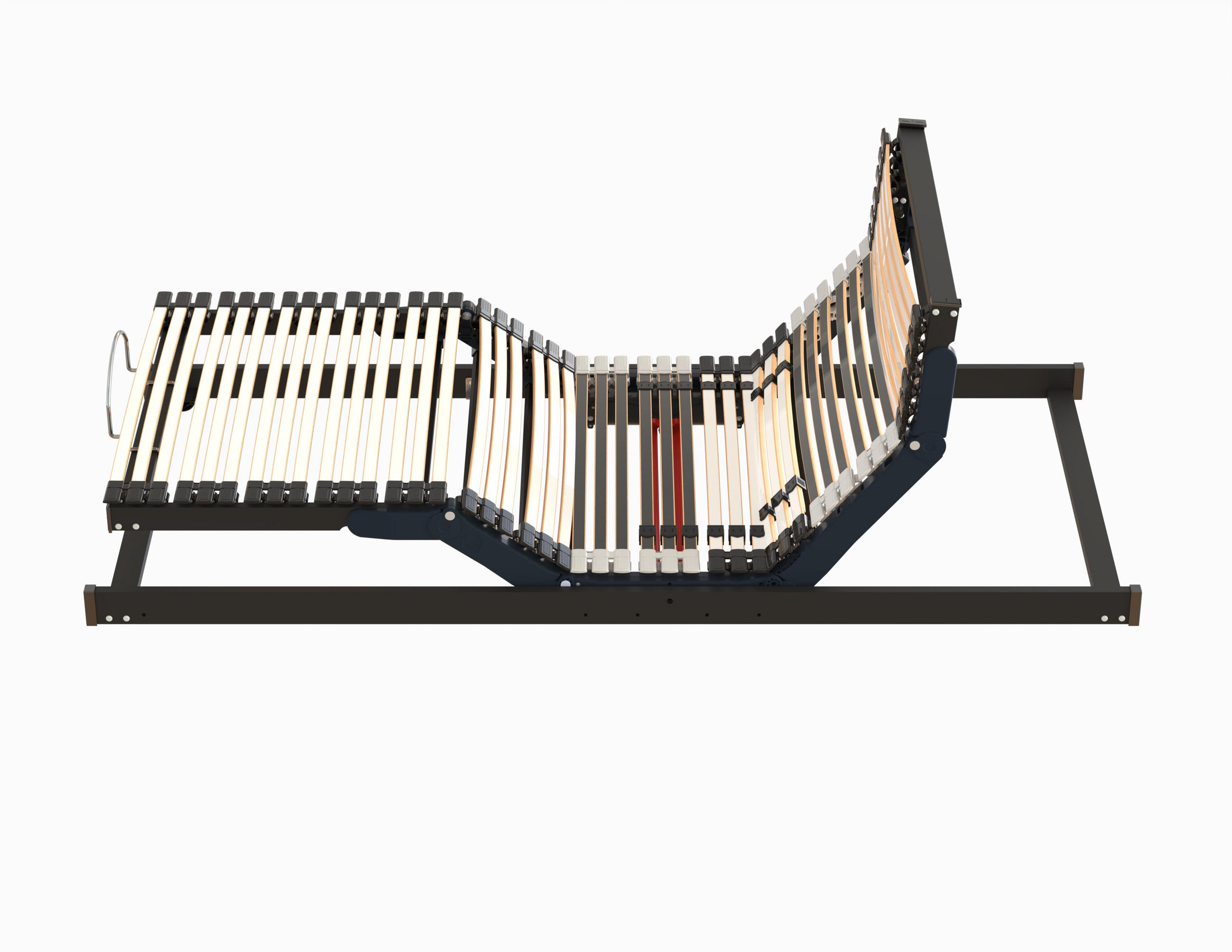 LATTENROST "Quattro Move", 90 x 190 cm, stufenlos elektrisch verstellbar, zwei Motoren - Grau, Holz (90/190cm) - Hn8 Schlafsysteme