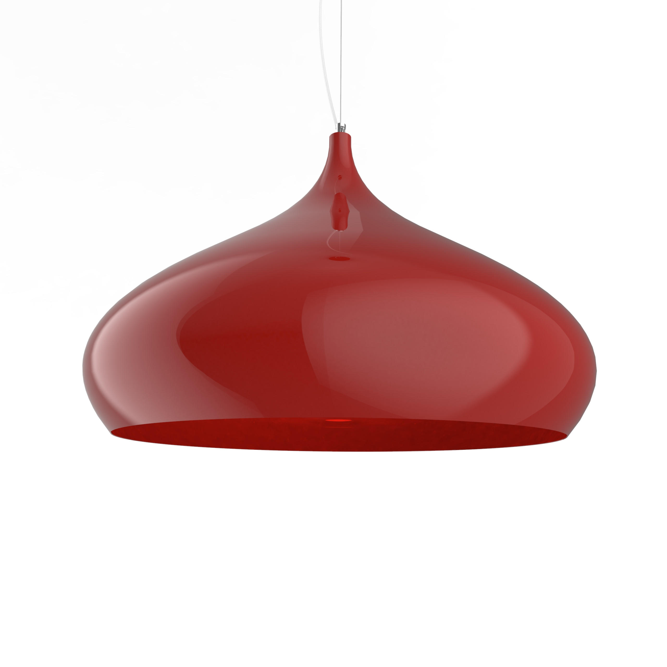 HÄNGELEUCHTE - Rot, Metall (60/60/55cm) - Lumicom