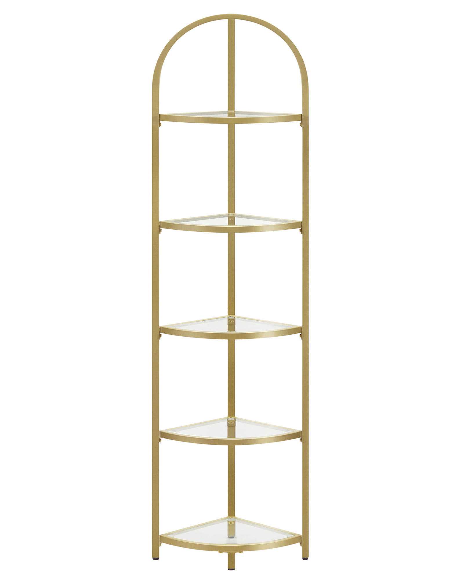 REGAL Gold 28x28 cm LGT810A01 Glas und Stahl Stabilität - Goldfarben, Metall (28/158/28cm)