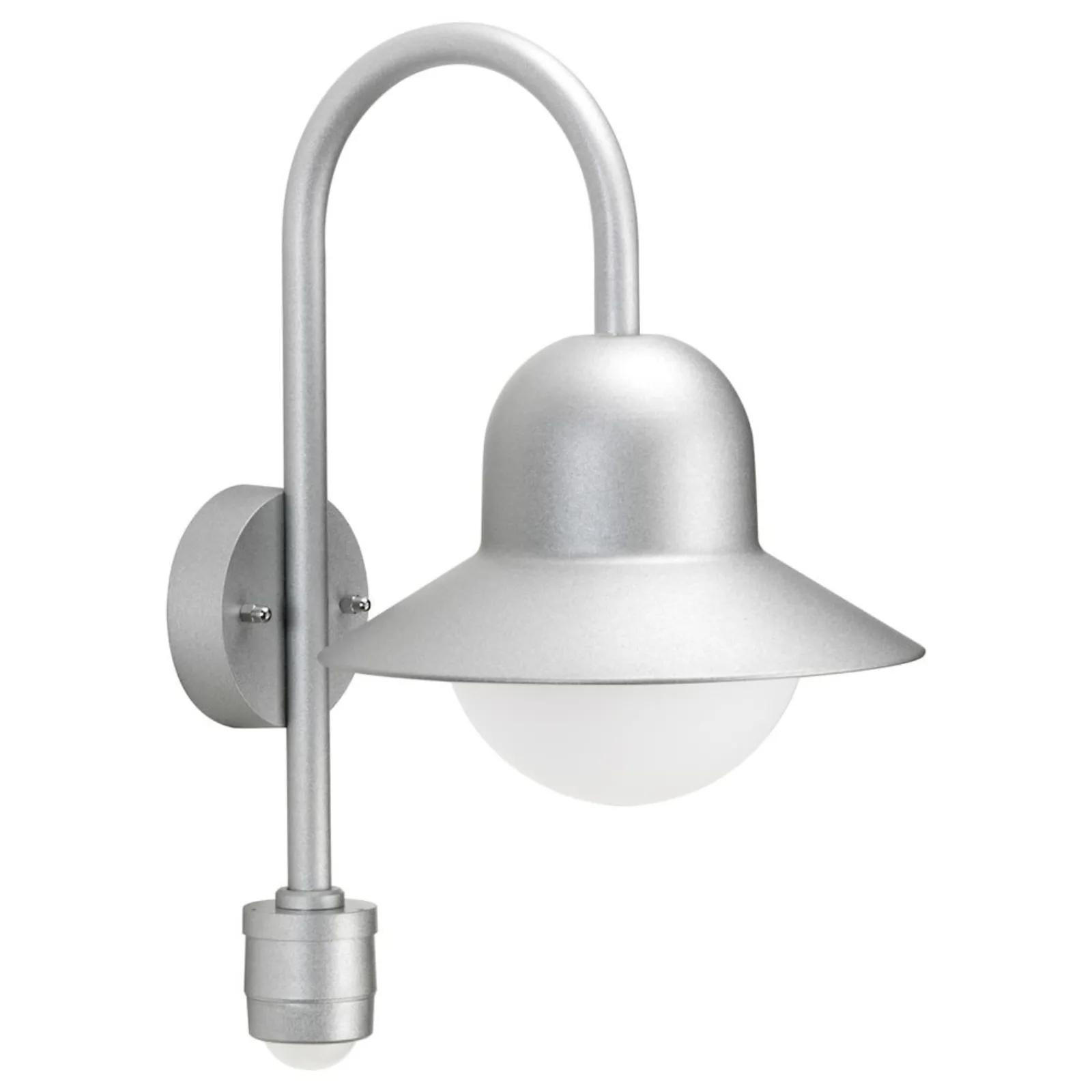 AUSSENLEUCHTE MIT BEWEGUNGSMELDER - Silberfarben, Metall (13.5/48/13.5cm) - click-licht