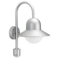 AUSSENLEUCHTE MIT BEWEGUNGSMELDER - Silberfarben, Metall (13.5/48/13.5cm) - click-licht