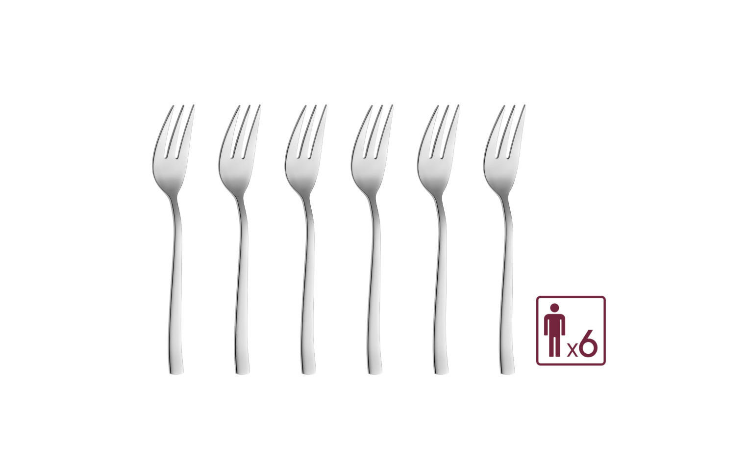 KUCHENGABEL Onda Silber 20/15.5/2.5 cm Metall - Silberfarben, Metall - Mondex