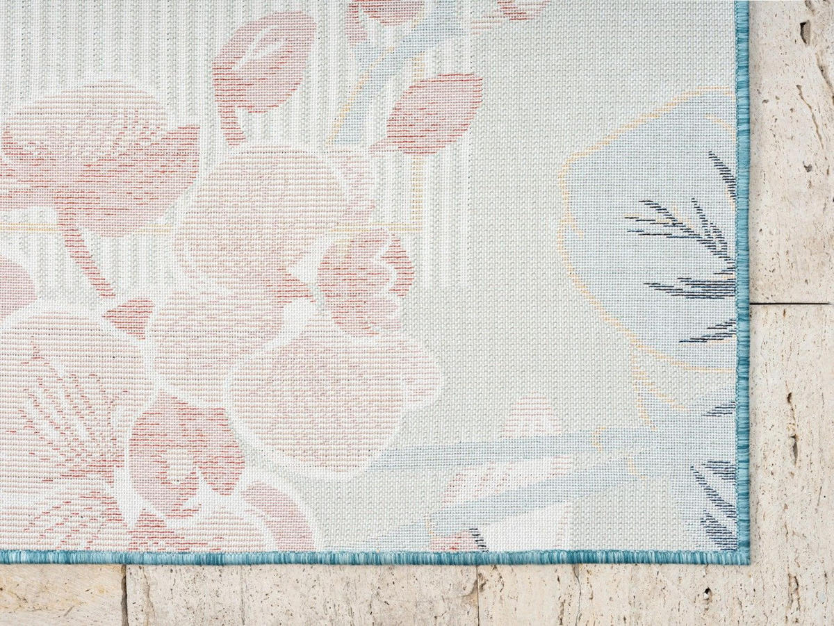 OUTDOORTEPPICH Kairos Türkis,Altrosa,Dunkelblau 140/200 cm - Türkis, Textil (140/200cm) - My-Rug