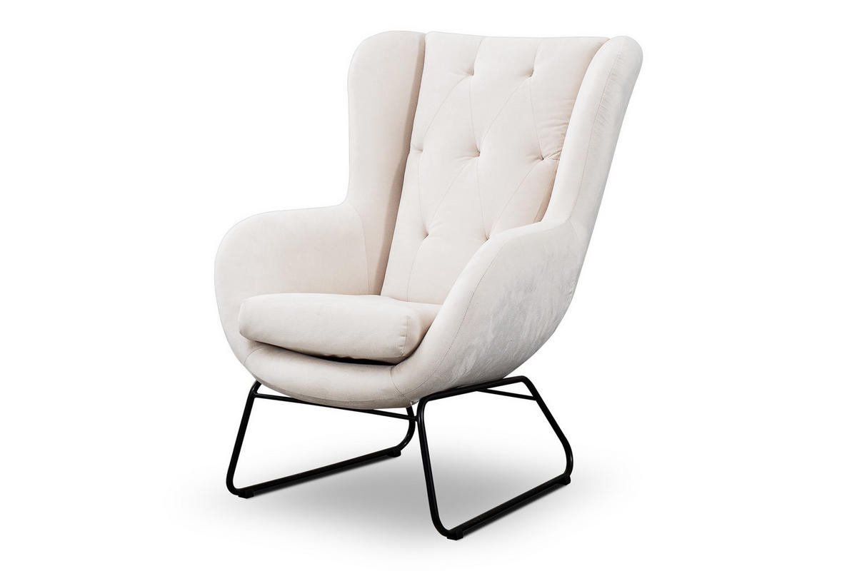 SESSEL Artemis In Kronos - Weiß, Holzwerkstoff/Textil (80/105/100cm) - Fun Möbel