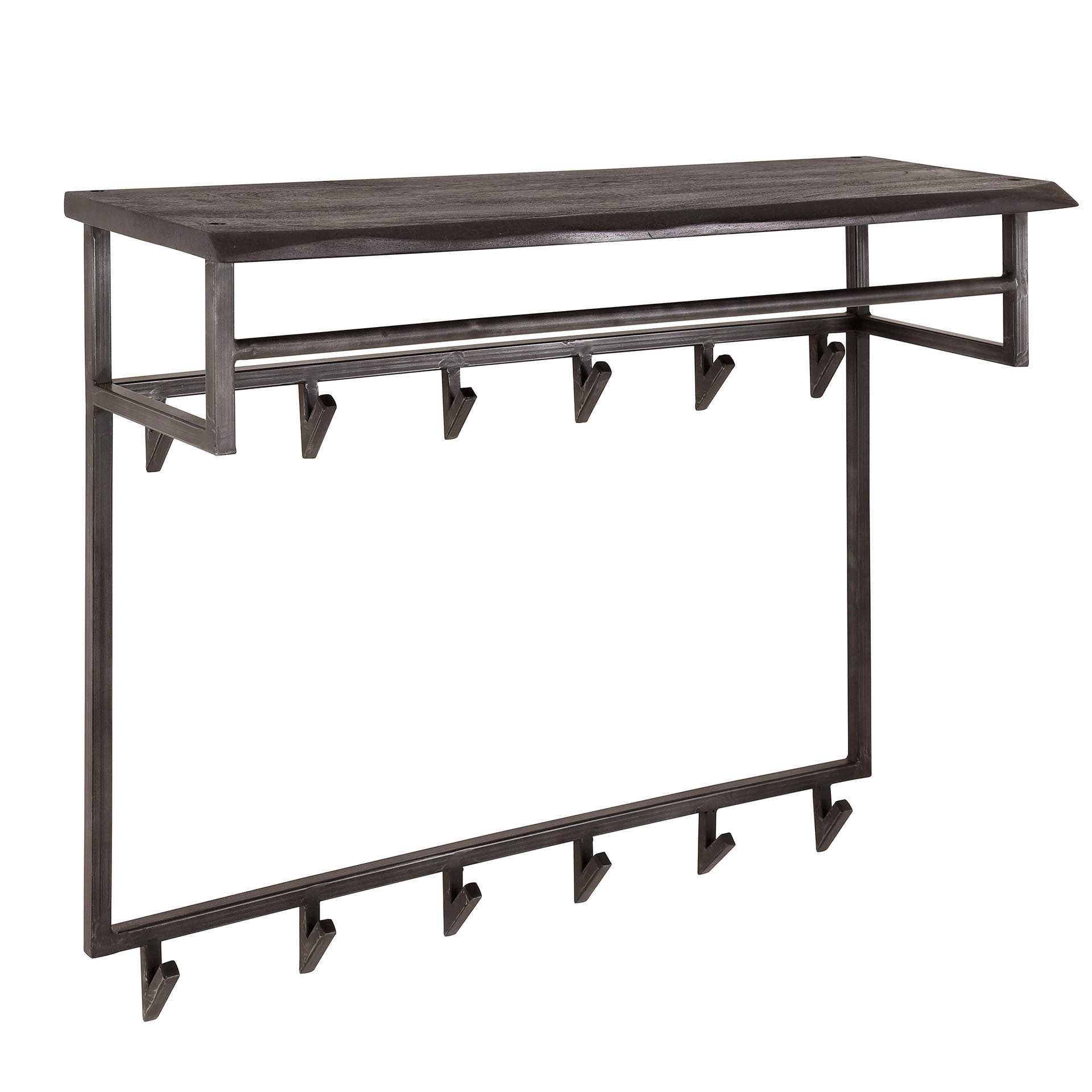 WANDGARDEROBE Yucon Grau 100/30/80 cm - Grau, Holz (30/80/100cm) - Hoyz Collection