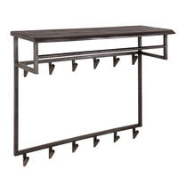 WANDGARDEROBE Yucon Grau 100/30/80 cm - Grau, Holz (30/80/100cm) - Hoyz Collection