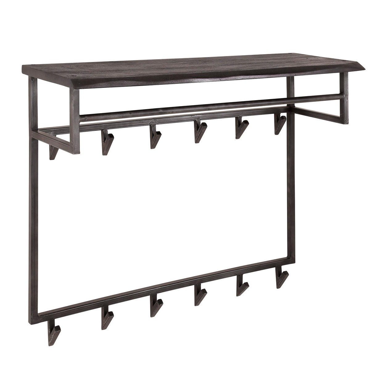 WANDGARDEROBE Yucon Grau 100/30/80 cm - Grau, Holz (30/80/100cm) - Hoyz Collection