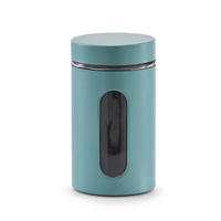 GLASBEHÄLTER für lose Produkte 900 ml 10/10/18 cm - Blau, Glas (10/18/10cm) - ZELLER