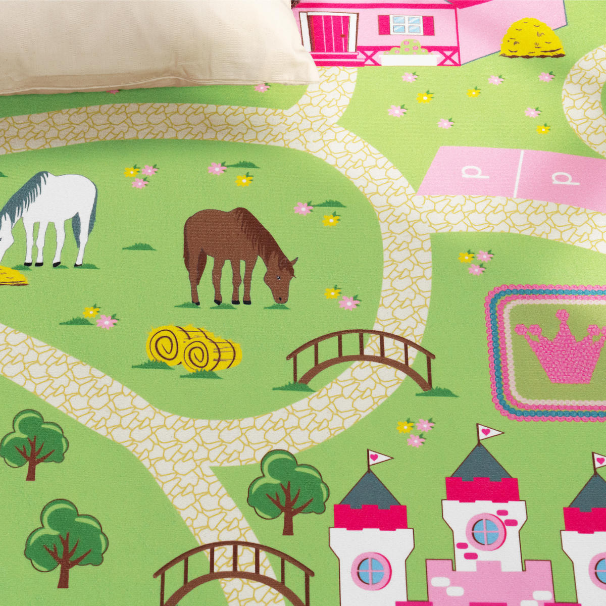 KINDERTEPPICH 200/200 cm Bino 560 - Grün, Textil (200/200cm) - Paco Home