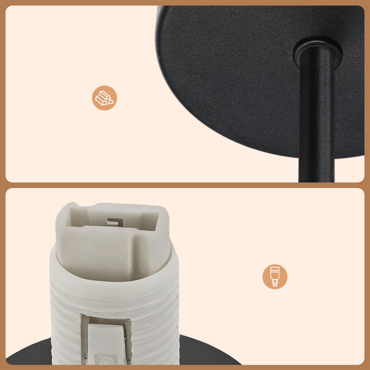 DECKENLEUCHTE 24/17/24 cm - Weiß, Metall (24/24/17cm) - ZMH