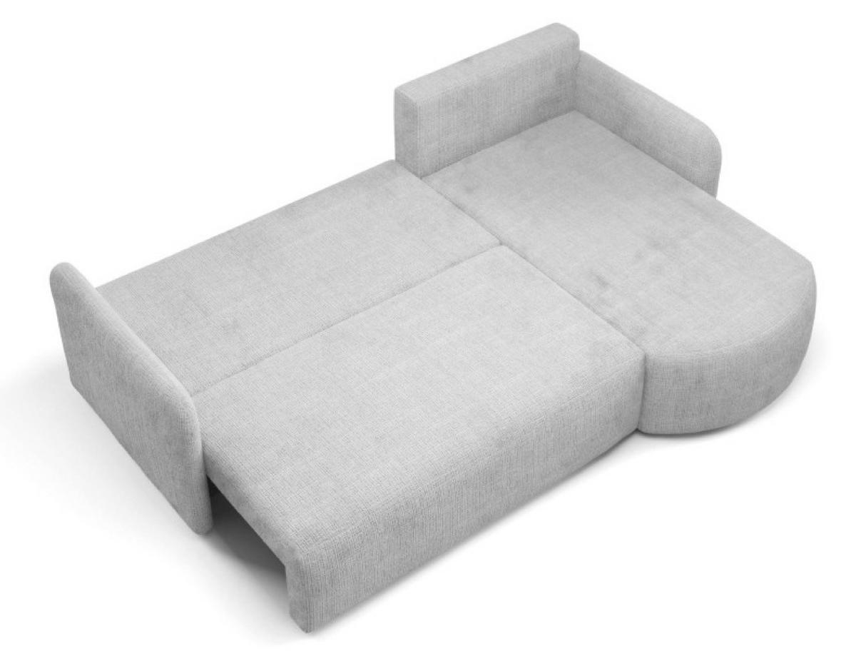 ECKSOFA Cremona BONO Mit Schlaffunktion Cremefarben - Weiß, Textil (212/160cm) - Sepro Meble