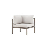 LOUNGESESSEL COPACABANA Braun 74x74x65 cm - Braun, Metall (74/65/74cm) - FURNLUX