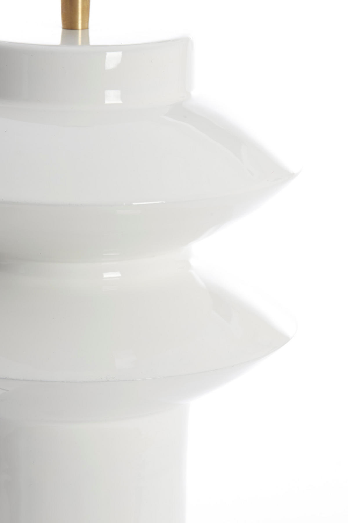 LAMPENFUSS Petch Weiß Ø22/40 cm - Weiß, Metall (22/22/40cm) - Light & Living