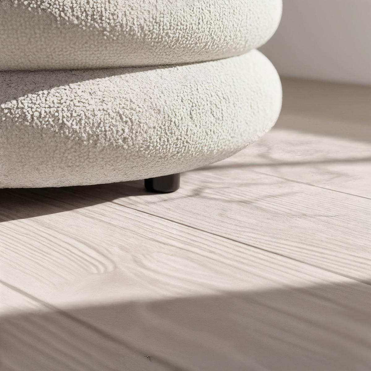 PRESVUČENA KLUPA s pohranom, bijela - bijela, tekstil (100/42/42cm) - RAUMHIRSCH FURNITURE