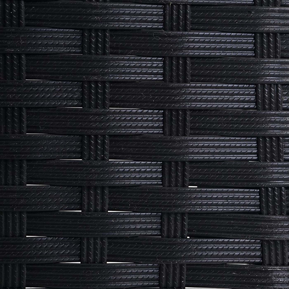 POLY-RATTAN GARTENBANK Anthrazit, Grau - Anthrazit/Grau, Kunststoff (106/83/60cm) - MCW