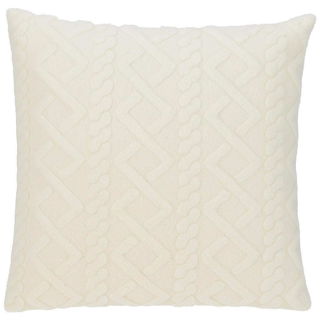 Home Styling Collection Dekokissen Weiß 45x45 cm