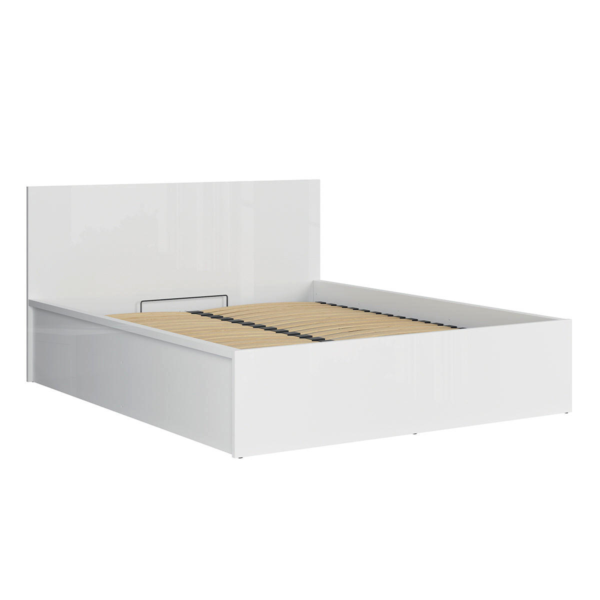 BOXSPRING POSTEĽ 160/200 Edwin Biela - biela, kompozitné drevo (160/200cm) - Petits-meubles