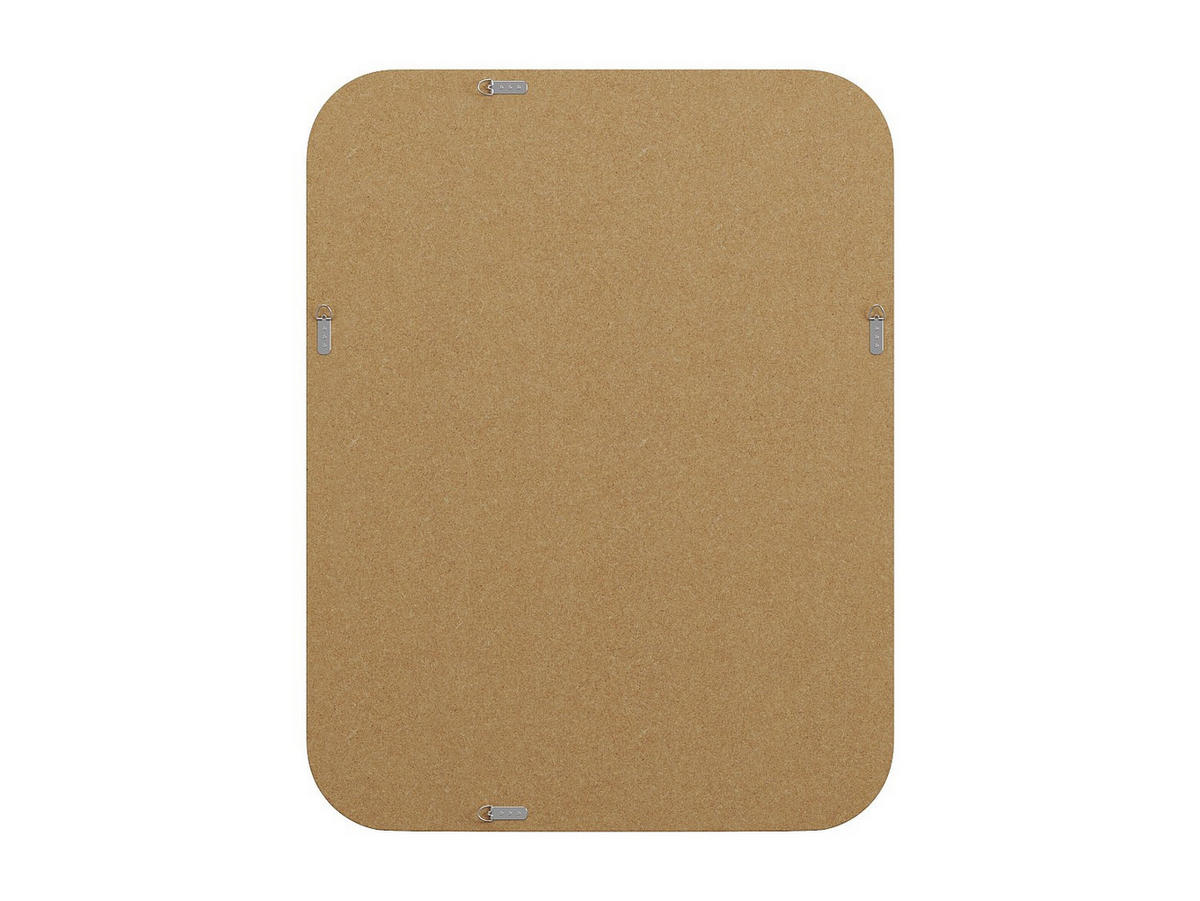 BOGENFÖRMIGER rechteckiger Spiegel - Paulownia-Holz - 85 x 110 cm - Schwarz - JIMIA - Schwarz, Holz (85/110/4cm) - Vente-Unique