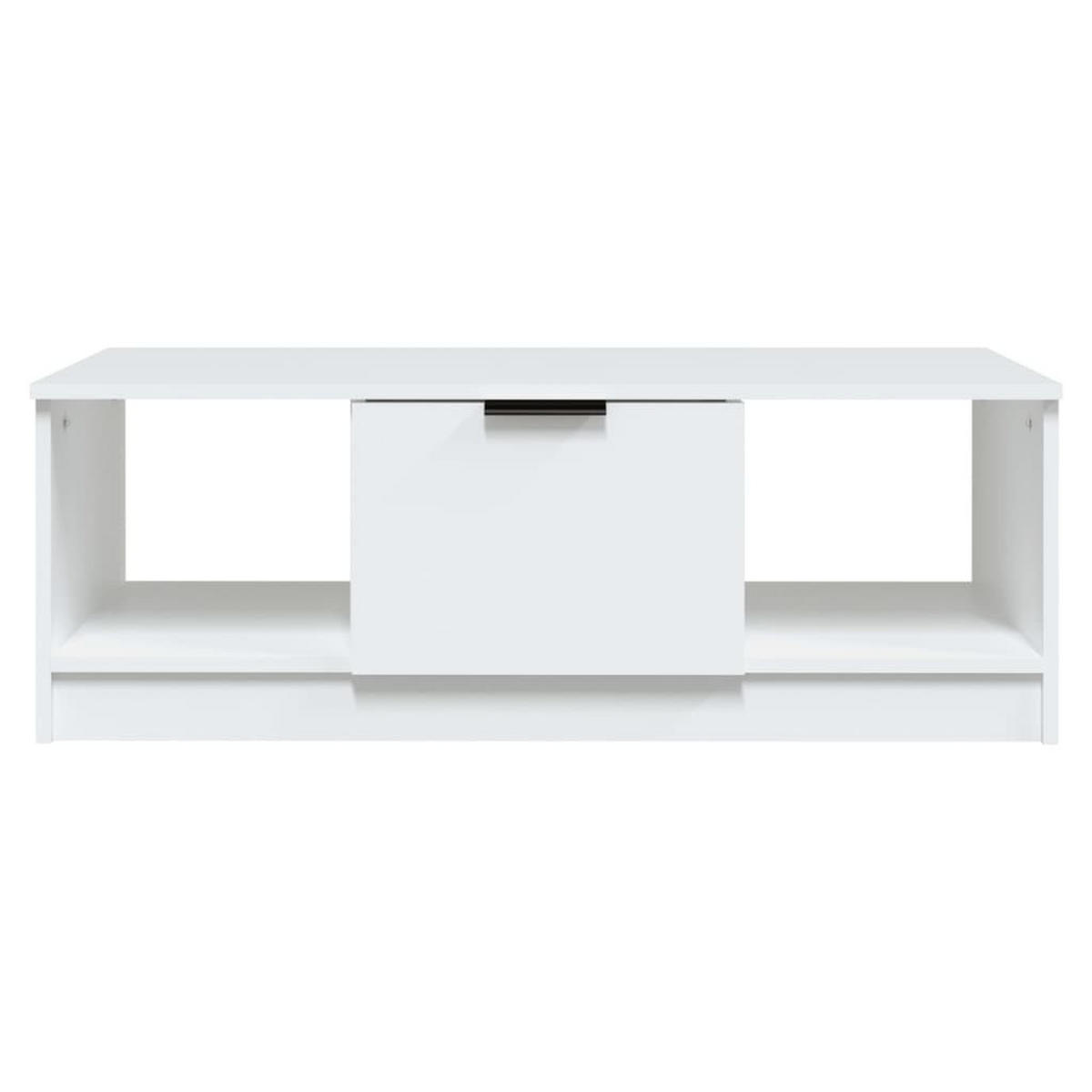 COUCHTISCH Weiß 102x50x36 cm Holzwerkstoff - Weiß, Holzwerkstoff (102/50/36cm) - furnicato