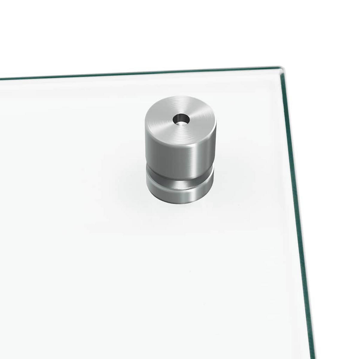 KÜCHENRÜCKWAND Glas 90x40 cm Transparent Wand-Spritzschutz - Transparent, Glas (90/40/0.6cm) - DELUKE