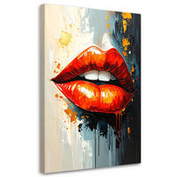 LEINWANDBILD Menschen & Charaktere 80x120cm - Rot, Textil (80/120cm) - Feeby