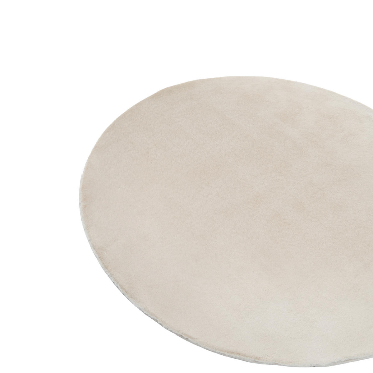 KOBEREC Světle béžový 160 cm Vantira - béžová, plast (160/160cm) - Beliani
