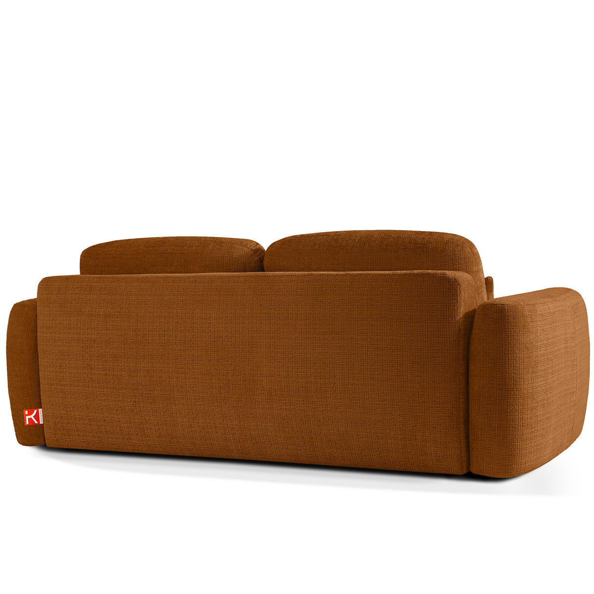 SOFA 3 ELOSA - Rot, Holz/Textil (245/85/115cm) - KONSIMO®
