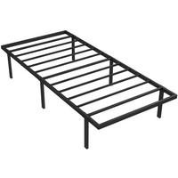 BETTGESTELL 90/200 cm DE-32878 mit Stauraum und Lattenrost Schwarz - Schwarz, Metall (90/200cm) - ComfortXL