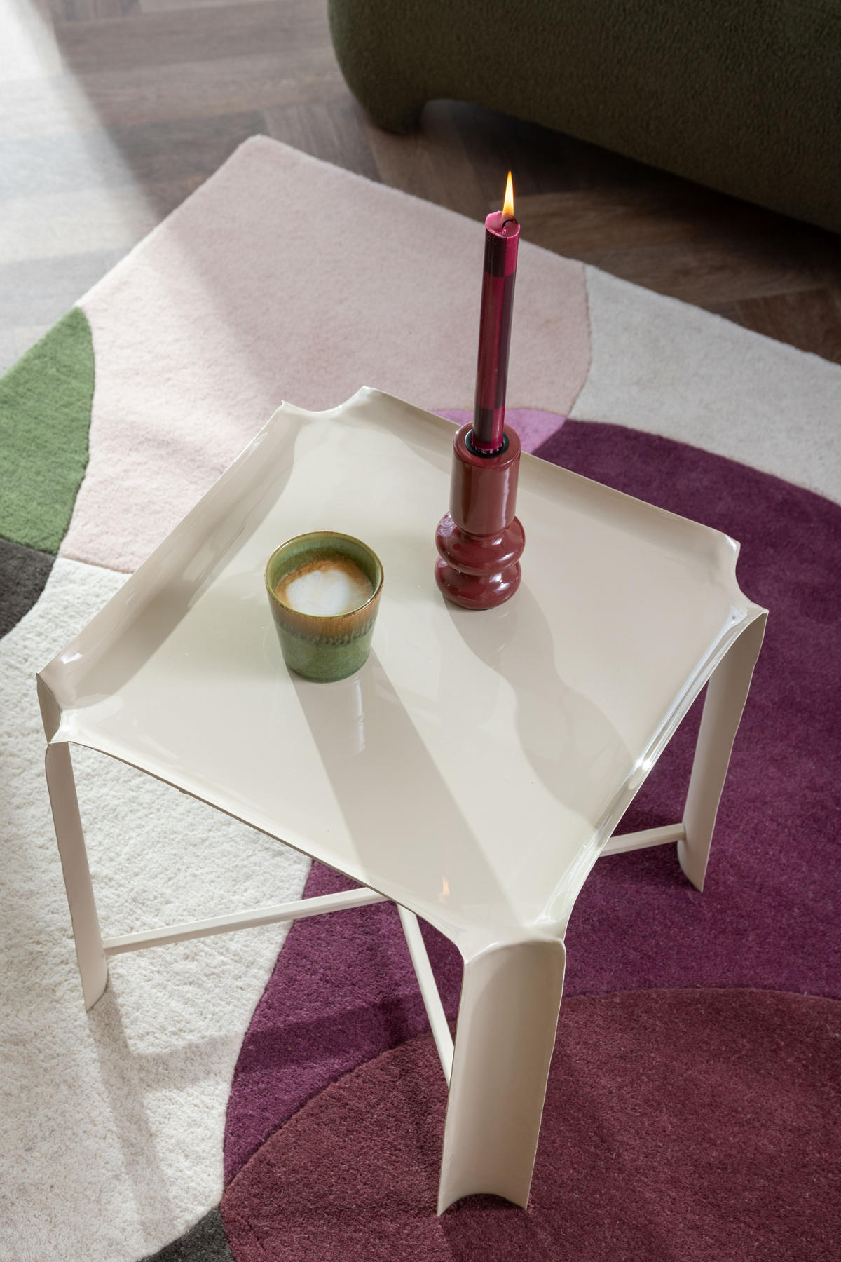 BEISTELLTISCH Cadiz square - Weiß - 41/41/41 cm - Weiß, Metall (41/41/41cm) - Leitmotiv