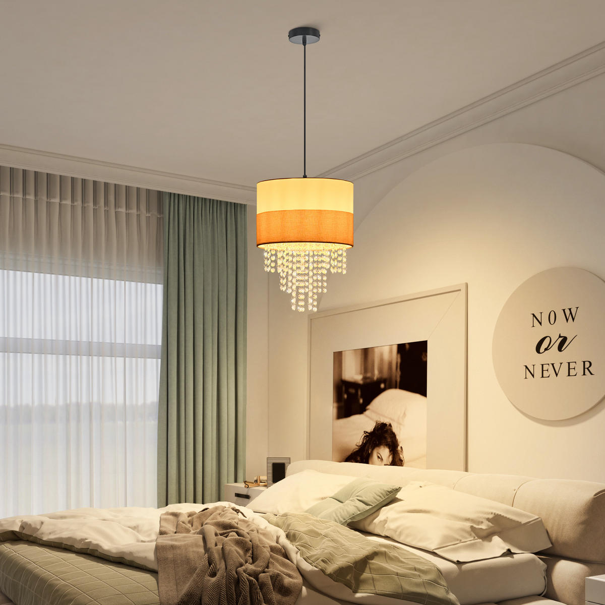 PENDELLEUCHTE Hazel 10/32/120 cm - Weiß, Metall (10/32/120cm) - ZMH