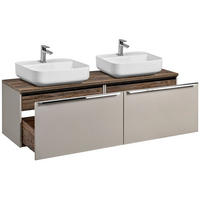 BADMÖBEL-SET 5-TLG. Puebla-56 - Beige, Holzwerkstoff (160/63/46cm) - Lomado