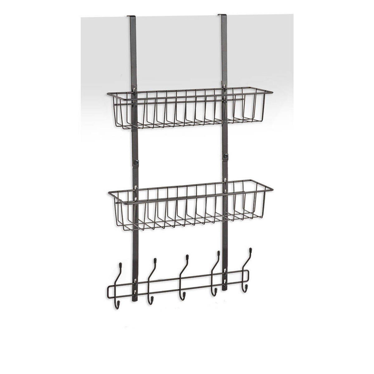 BADEZIMMERREGAL Metall - Schwarz, Metall (16/72/39cm)