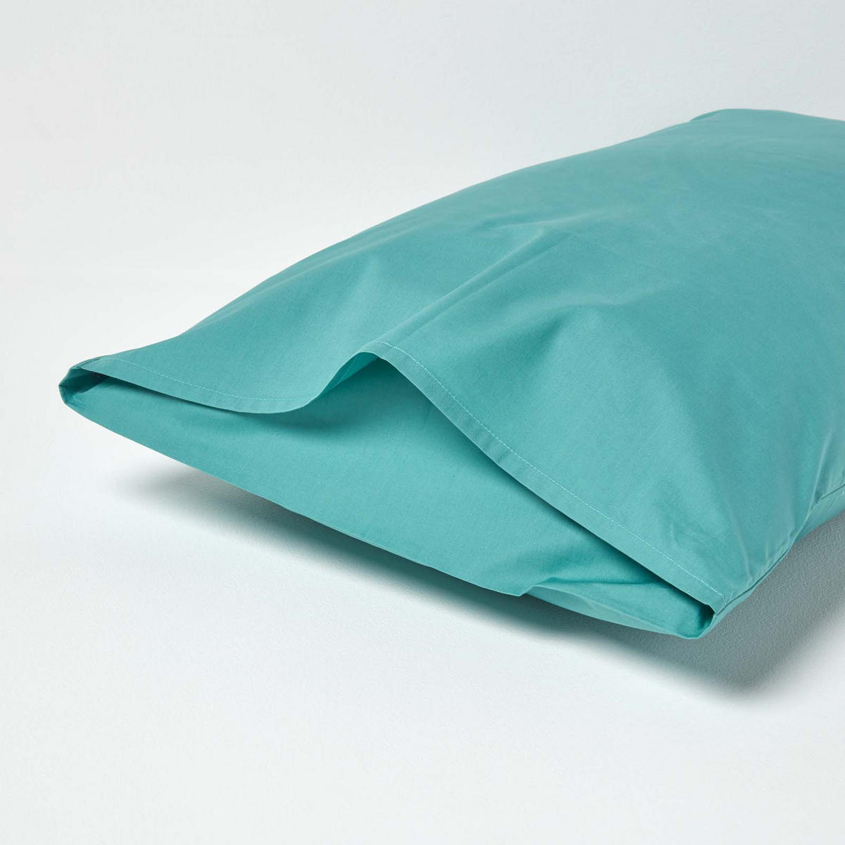 KISSENBEZUG Perkal, Ägyptische Baumwolle, Fadendichte 200 - Grün, Textil (48/74cm) - Homescapes