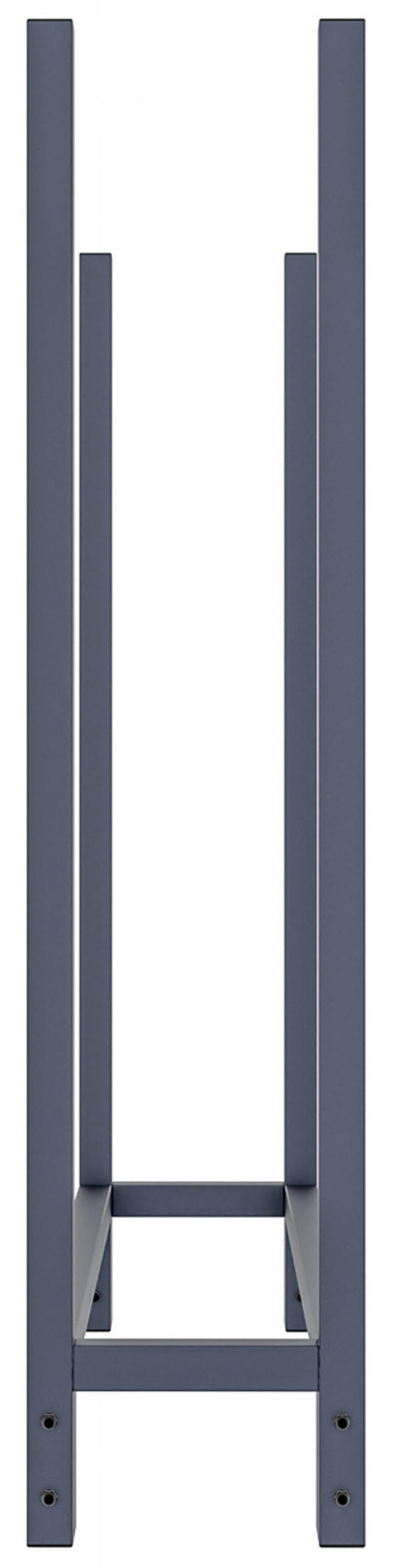 KAMINHOLZREGAL 110/25/115 cm Metall anthrazit - Anthrazit, Textil/Metall (110/115/25cm) - CLP