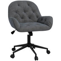 BÜROSTUHL, Polyester, Dunkelgrau - Dunkelgrau, Kunststoff (61/91/60cm) - Vinsetto
