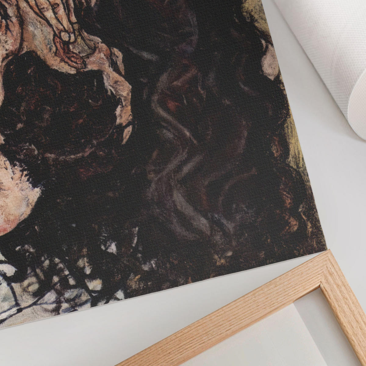 POSTER - 59x42 cm (A2) - Egon Schiele - Umarmen - Creme, Textil (59.4/42/0.1cm) - TULUP