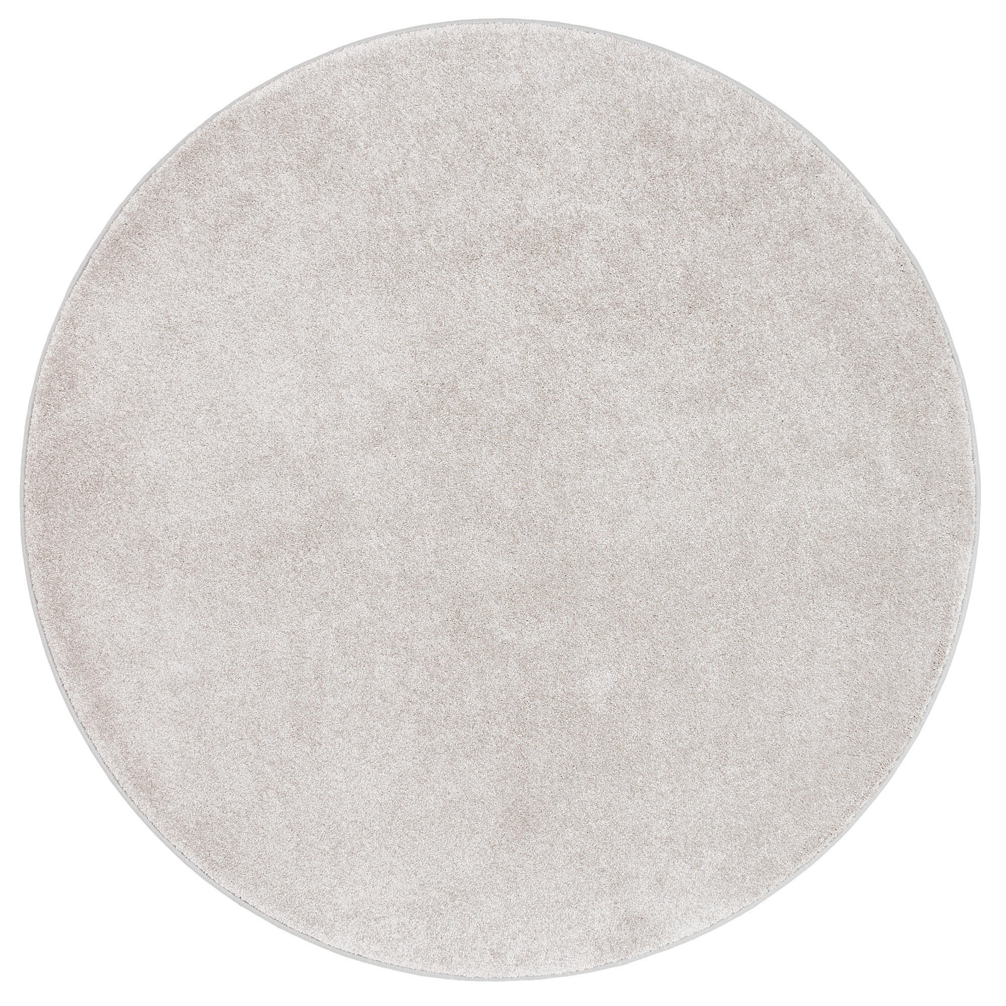 HOCHFLOR LUXUS VELOURS TEPPICH TOUCH RUND - Silberfarben, Textil (160/160cm) - Snapstyle