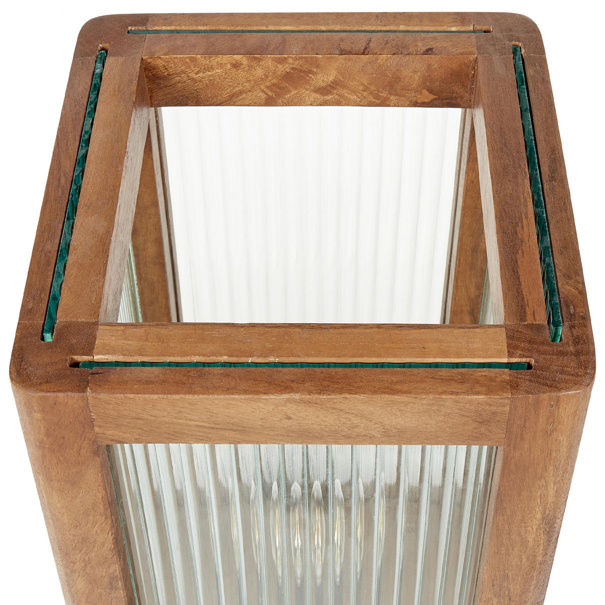 TISCHLAMPE Kolidam 25/25/50 cm - Hellbraun, Holz (25/25/50cm) - Beliani