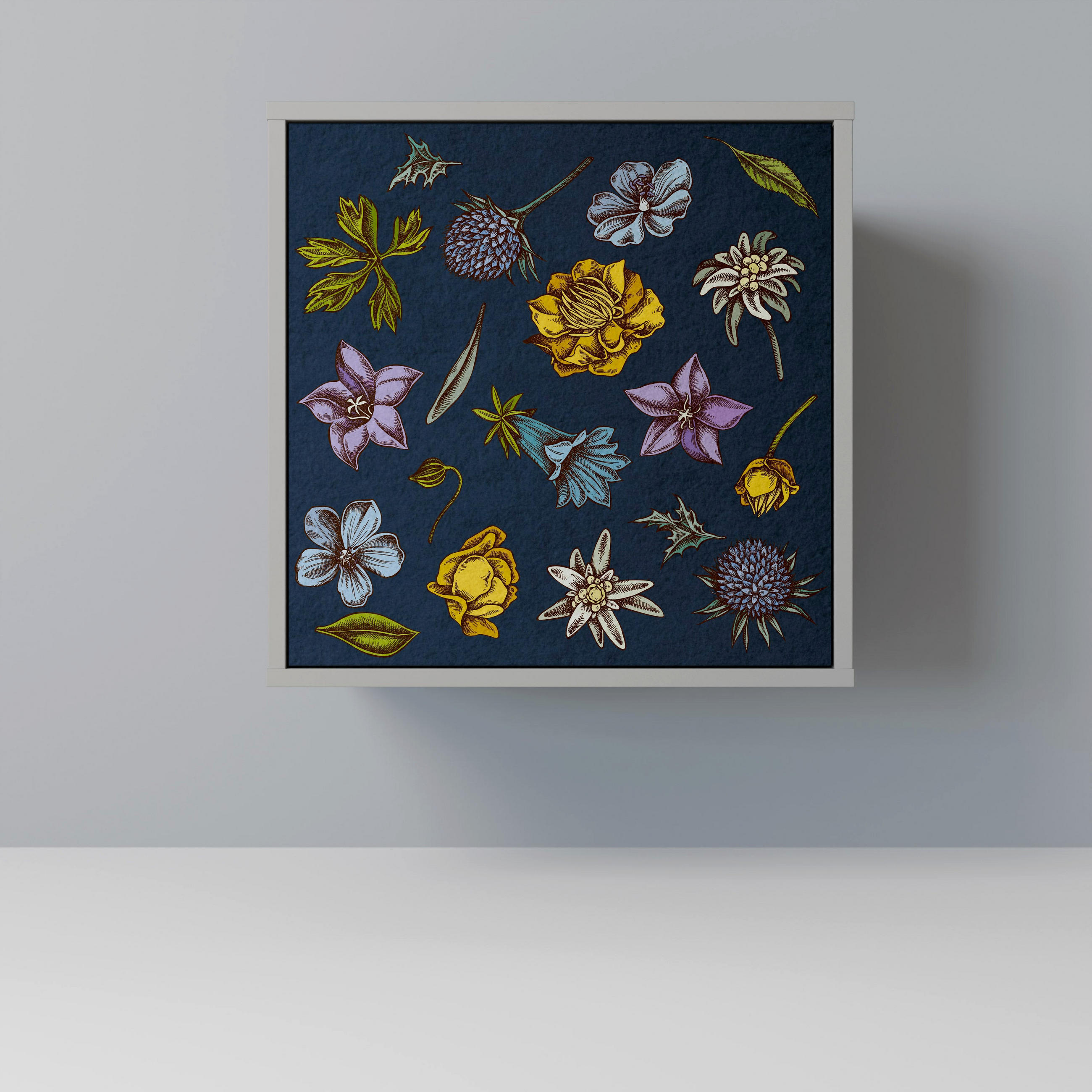 SpaceRebels Sideboard Grau 57.5x57.5x42 cm