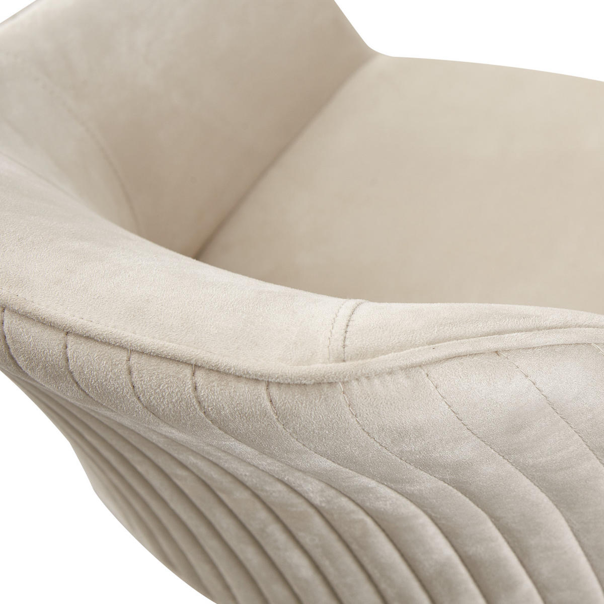 ARMLEHNSTUHL KATJA Grau - Grau, Textil/Metall (57/82/62cm) - B&D Home