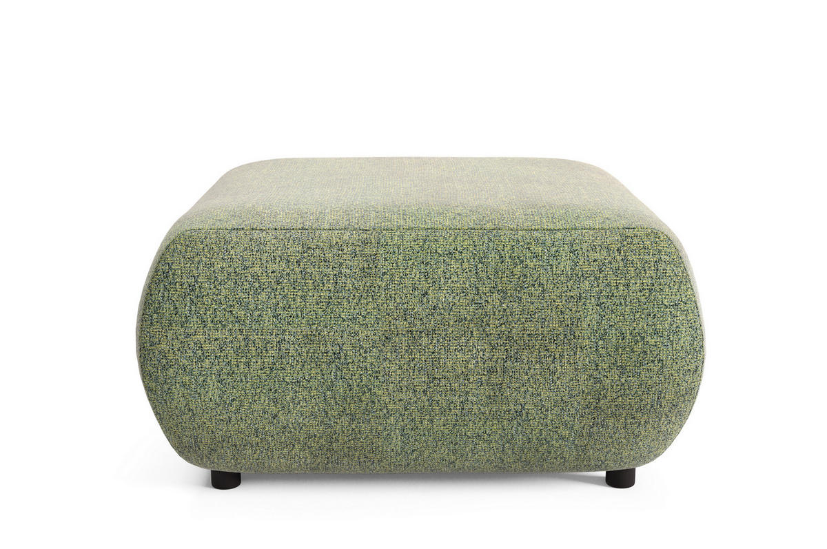 POLSTERHOCKER DELTA Modern Sitzhocker, Fußhocker Grün - Grün, Holzwerkstoff/Kunststoff (88/41/88cm) - MASSENO