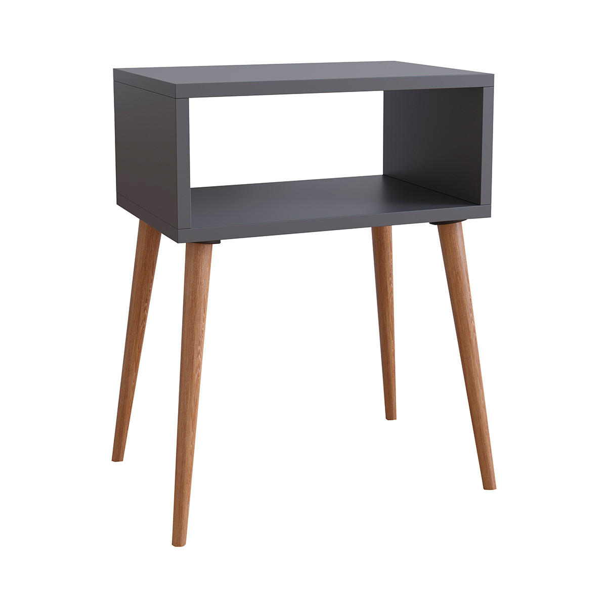 NACHTTISCH 44,5/60/30 cm  in Anthrazit, Honigeiche  - Honigeiche/Anthrazit, MODERN, Holzwerkstoff (44,5/60/30cm) - MID.YOU