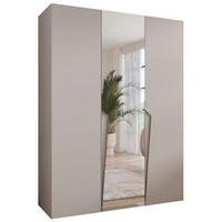 DREHTÜRENSCHRANK 202/150/52 3-türig - Beige, Holz/Metall (150/202/52cm) - Abiks Möbel