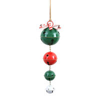 HÄNGEDEKORATION SANTA LILA Mehrfarbig Metall - Grün, Metall (14/49/14cm) - Mondex