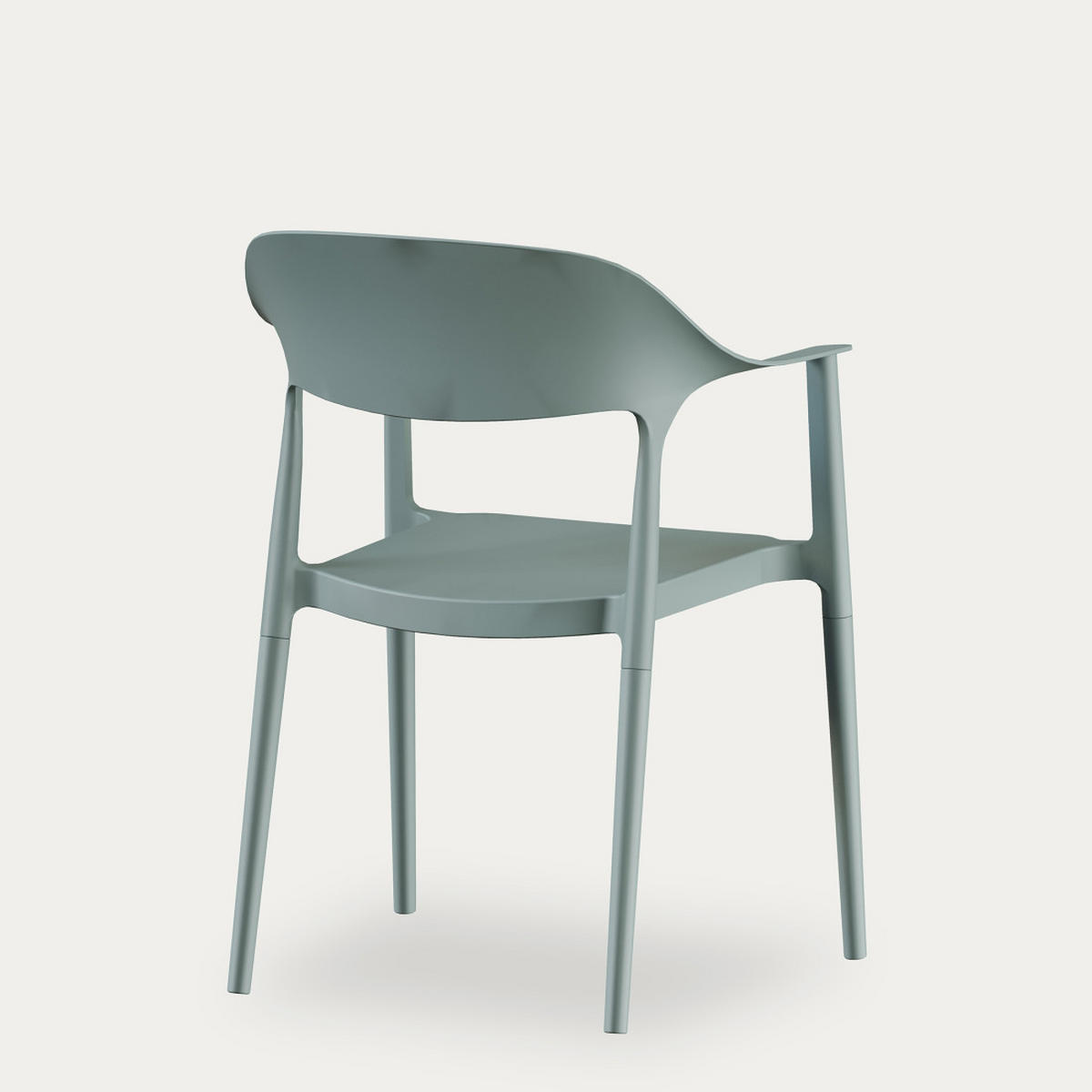 STUHL Brunel Grün 57.5 cm x 83 cm - Grün, Kunststoff (57/83/53cm) - Kenay Home