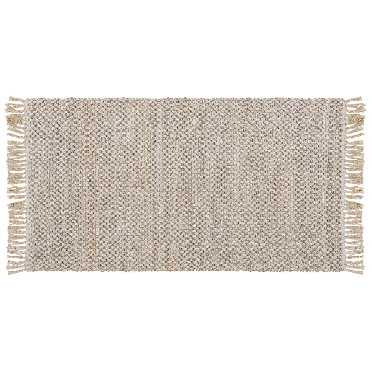 KURZFLOR-TEPPICH Zerdali 150/80 cm - Beige, Naturmaterialien (80/150cm) - Beliani